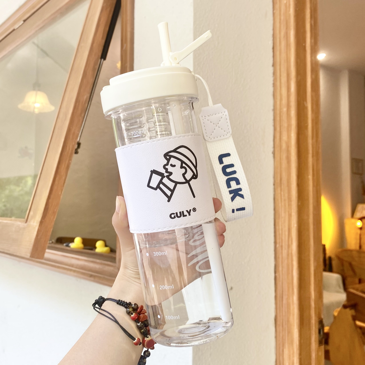 GULY成人食品级塑料吸管杯