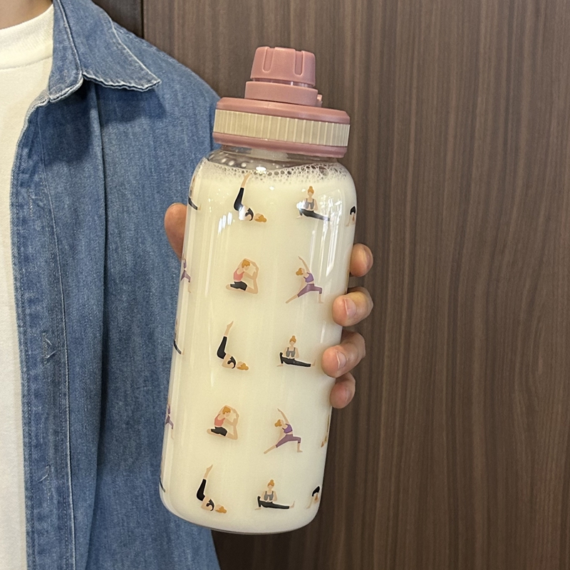 高级感吸管孕产妇防口红瑜伽水杯
