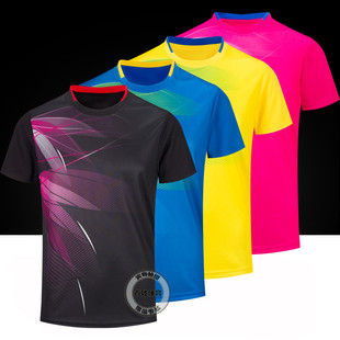 情侣款 2020新款 短袖 夏季 运动服训练比赛 速干羽毛球服男女套装