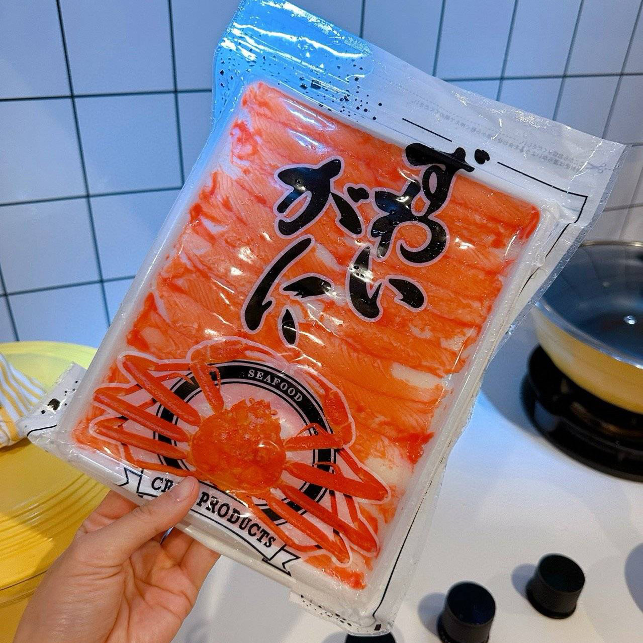 出口级鳕蟹柳手撕蟹柳蟹味棒加绒即食蟹肉蟹棒蟹柳低脂健身零食