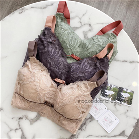 杯聚拢薄款收副乳胸罩无钢圈文胸