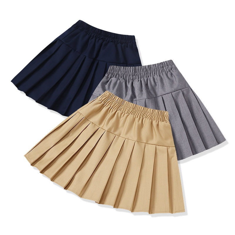 女童夏季学院风JK百褶裙