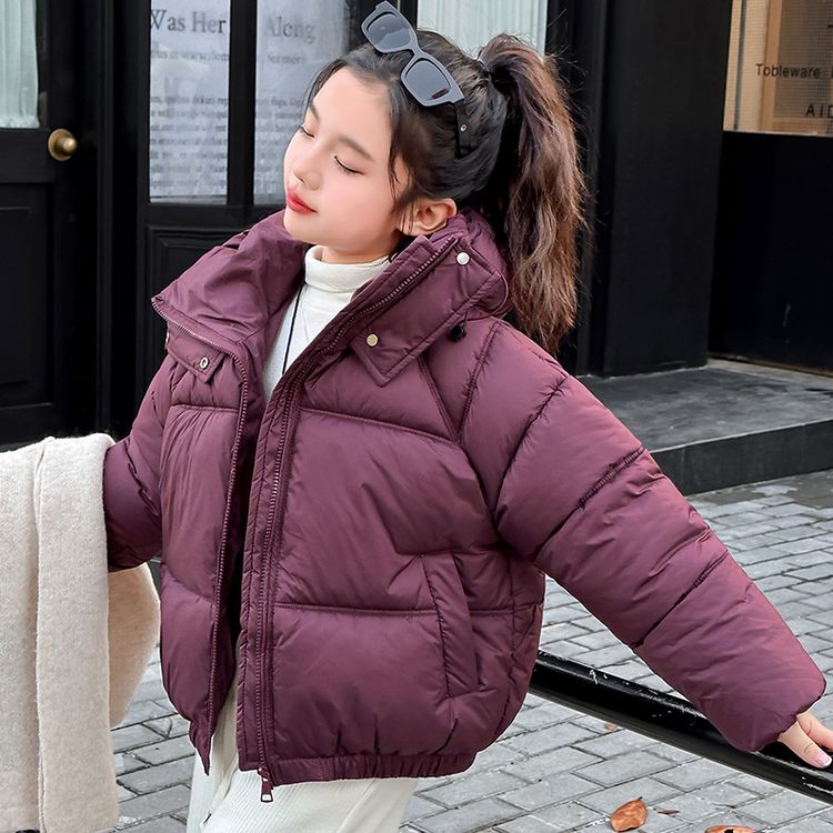 女童时尚百搭加厚羽绒服