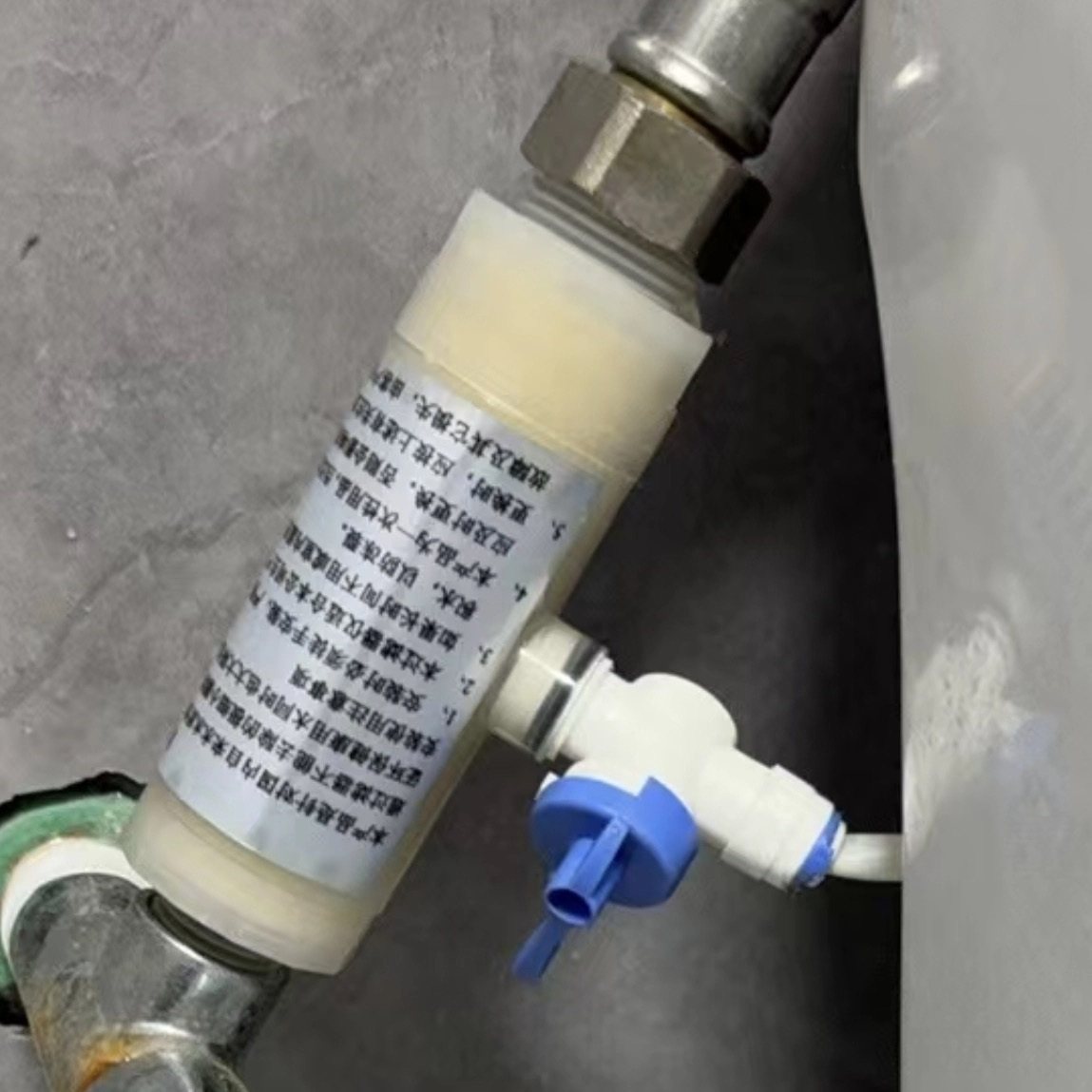 澳斯曼智能马桶球阀三通过滤器6分外丝进水滤芯可更换原装配件款