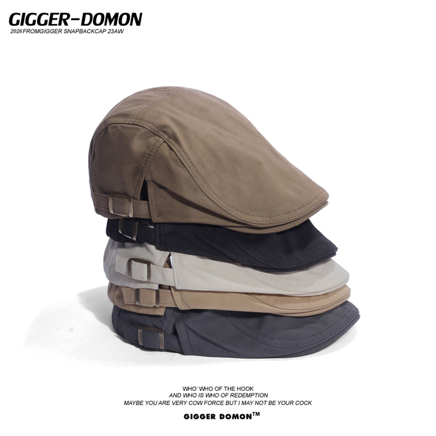 春夏季英伦复古前进帽小头围女贝雷帽男文艺画家帽黑白色鸭舌帽潮