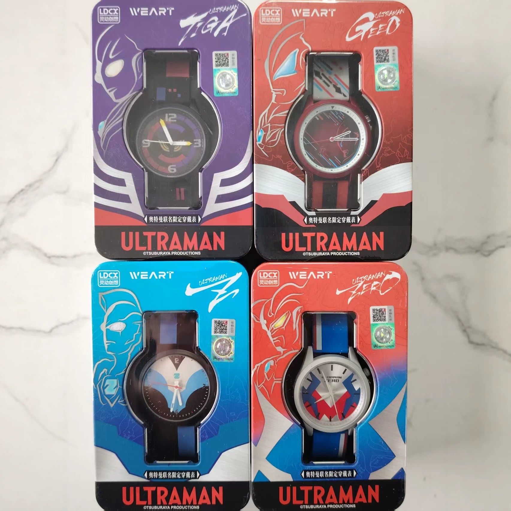 灵动创想WEART艺术穿戴手表奥特曼联名款塞罗迪迦夜光运动电子表