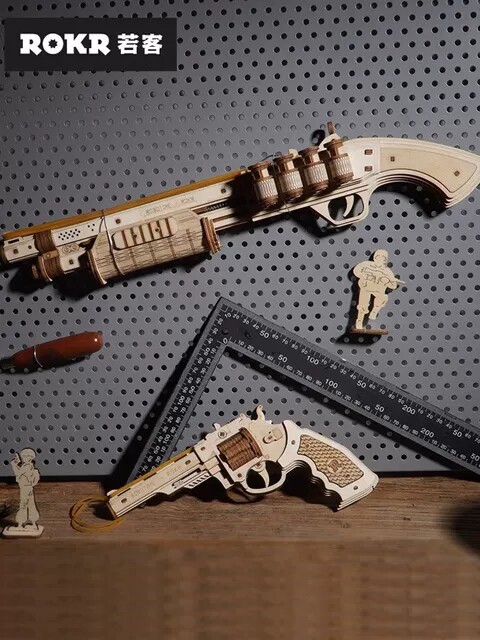 皮筋枪若客拼装冲锋枪