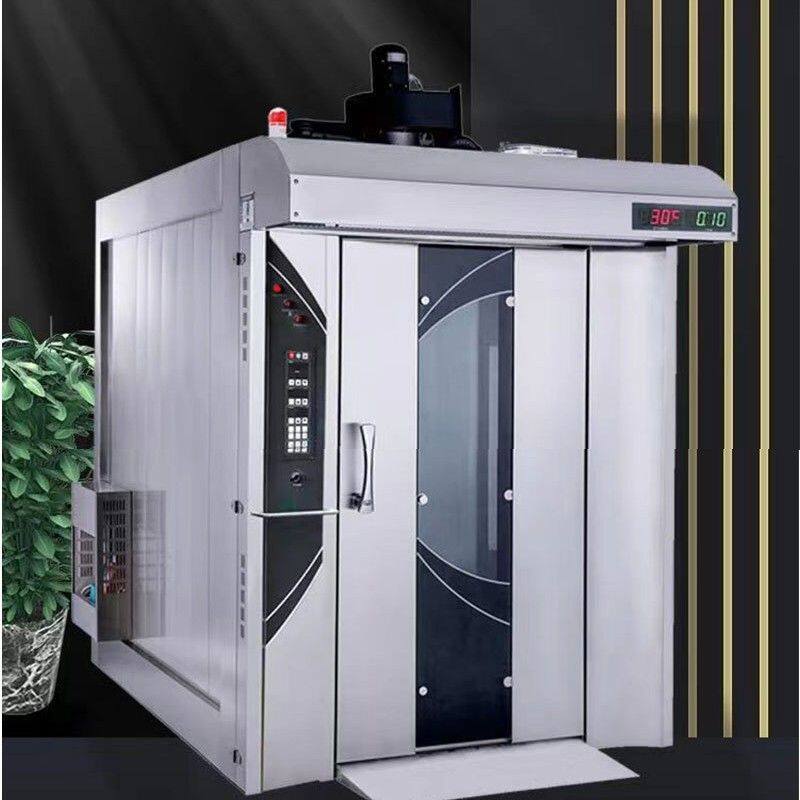 大型16盘月饼生产线大型36盘面包汉堡蛋糕烤箱热风旋转炉