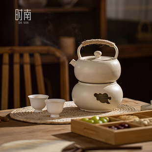 室内加热煮茶壶户外烧水壶温茶壶酒精灯炉子 酒精炉煮茶器家用套装