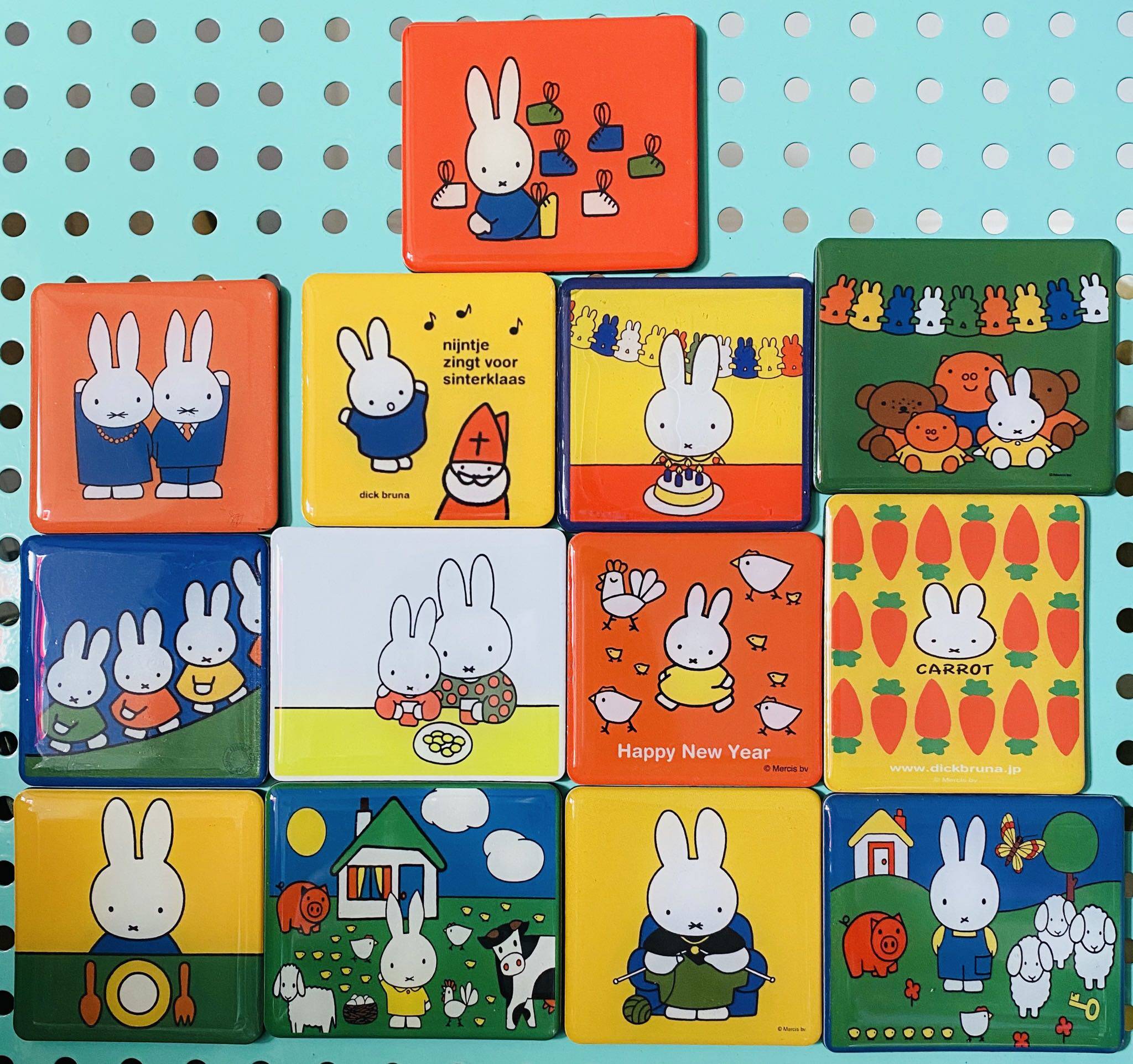 出口经典卡通动漫米菲兔超大磁性冰箱贴磁性贴吸铁石米菲一家