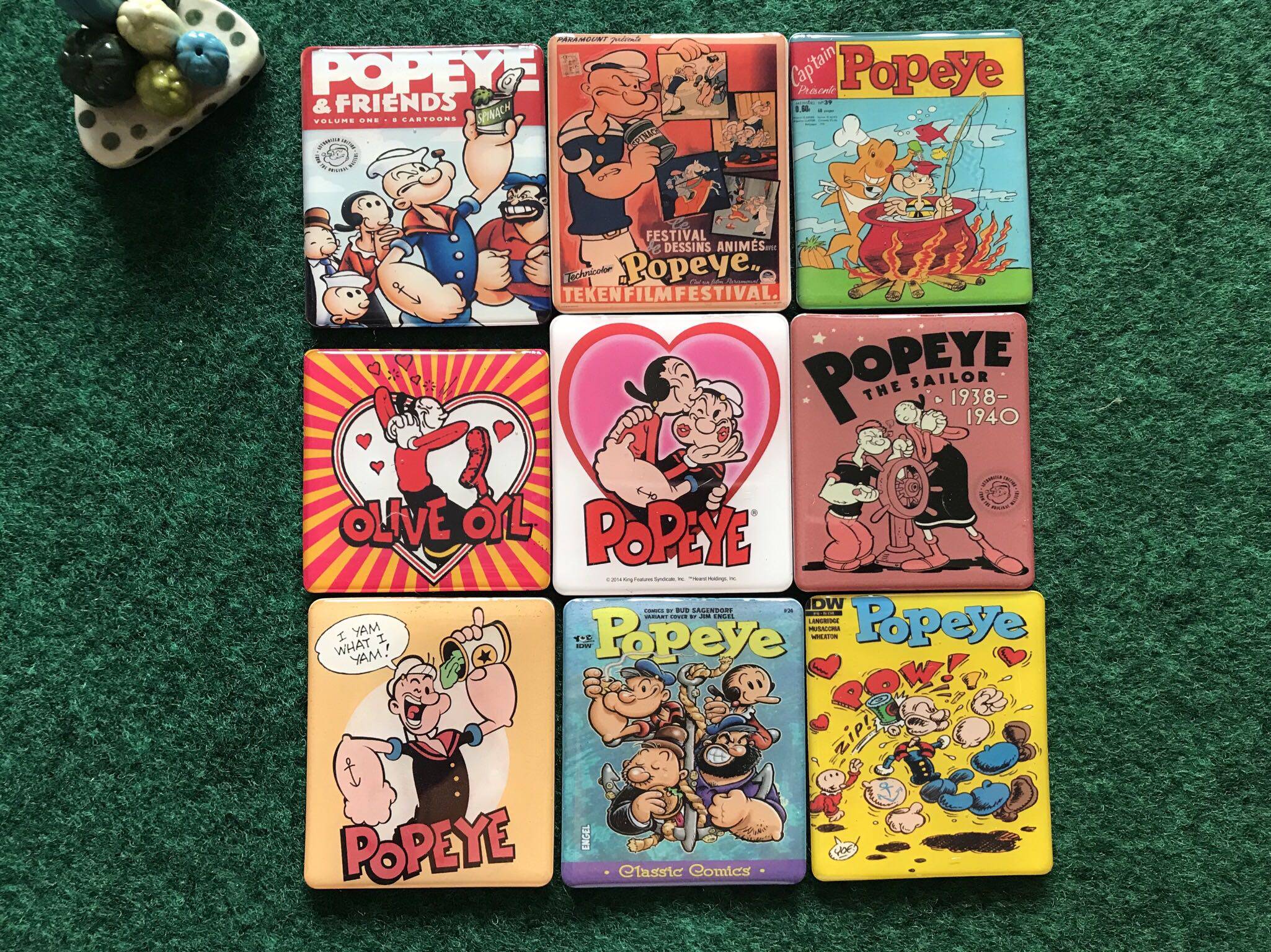 出口订单超大磁性冰箱贴大力水手奥利弗布鲁托经典动画片