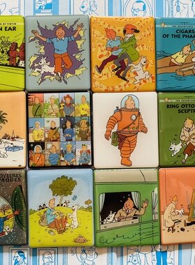 出口外贸超大磁性冰箱贴丁丁历险记TinTin（第一组）