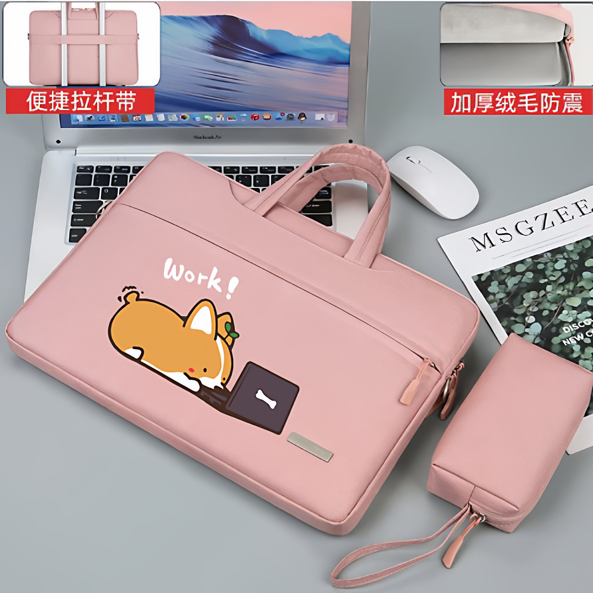 手提笔记本电脑包内胆包13.3寸14寸女保护套16英寸15.6寸公文包适用于戴尔苹果惠普华硕宏基神舟小米联想华为