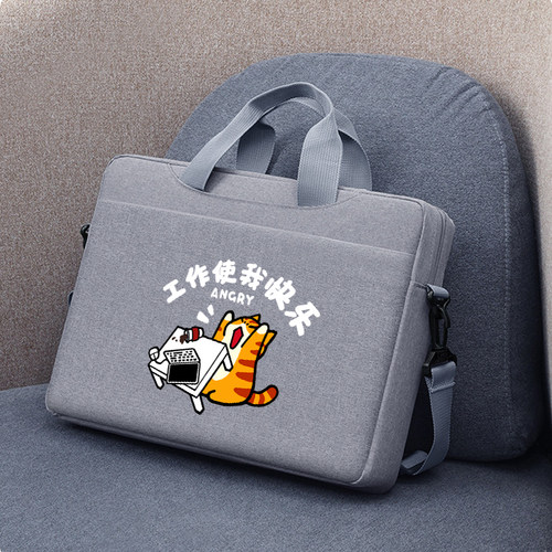 手提斜跨电脑包牛津布可爱大容量