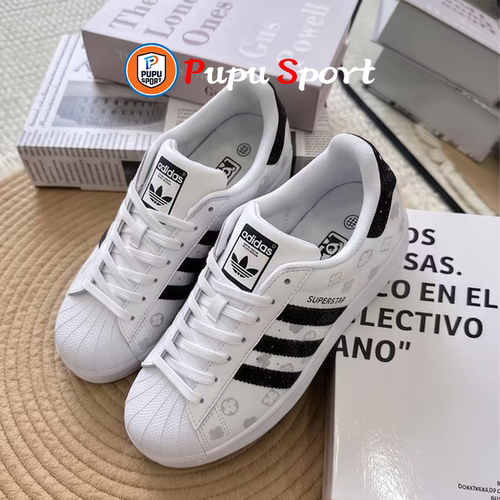 【定制球鞋】adidas originals SUPERSTAR 灰白轻奢 低帮 板鞋