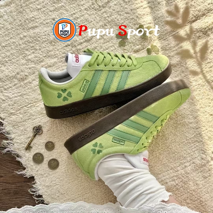 【定制球鞋】adidas neo VL Court 2.0 幸运四叶草 adidas