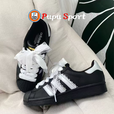 【定制球鞋】adidas originals Superstar2 轻银芭蕾 贝壳头板鞋