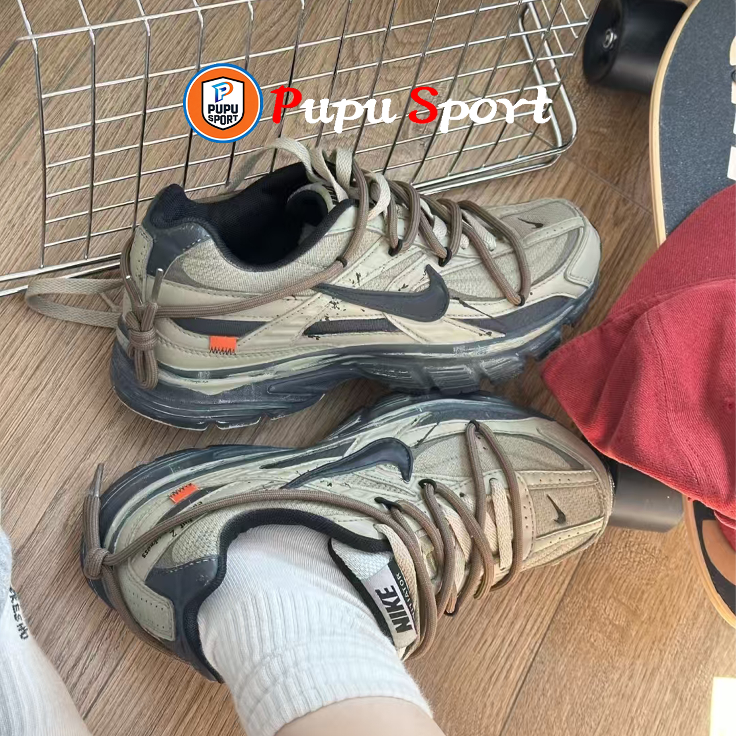 【定制球鞋】NIKE耐克 INITIATOR 丛林暗号 通勤休闲耐磨老爹鞋