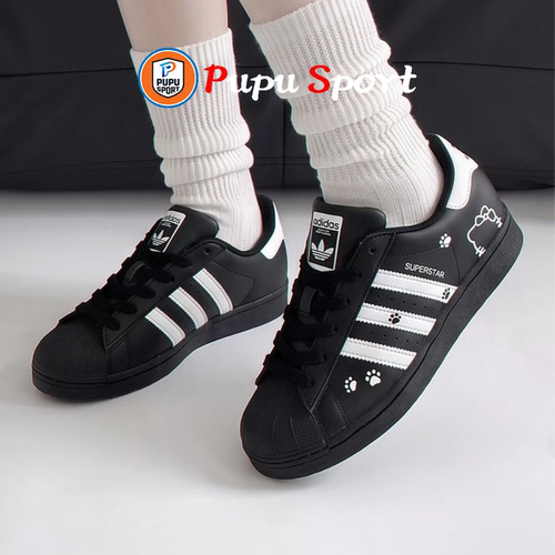 定制球鞋adidas originals Superstar 2 酷飒猫猫 女子低帮板鞋