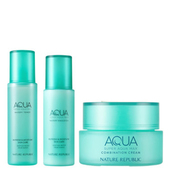 韩国本土自然乐园Nature republic海蓝水润AQUA补水保湿 清爽水乳