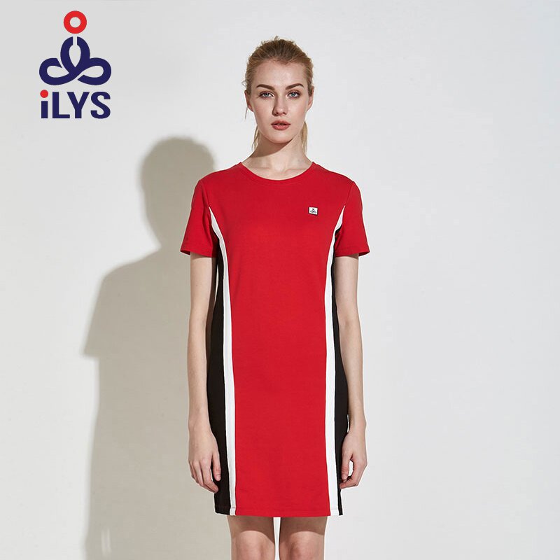 ILYS lady Short sleeved Dress summer 2019 new pattern girl student T-shirts Simplicity Mid length version Coveralls skirtin the Women's clothing/Boutique , Dress  category - from Buy2taobao.com to provide professional Taobao agent buy service