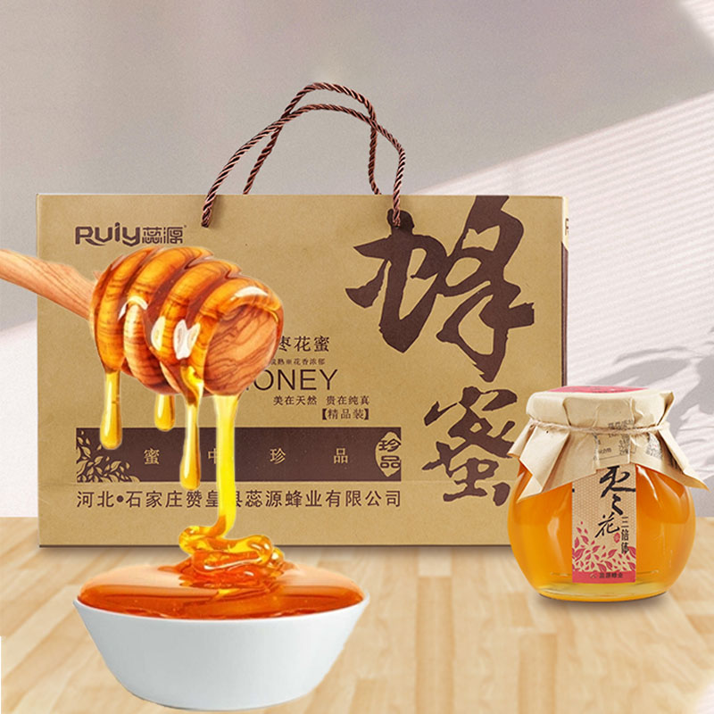 蕊源枣花蜜390克*3瓶礼盒装