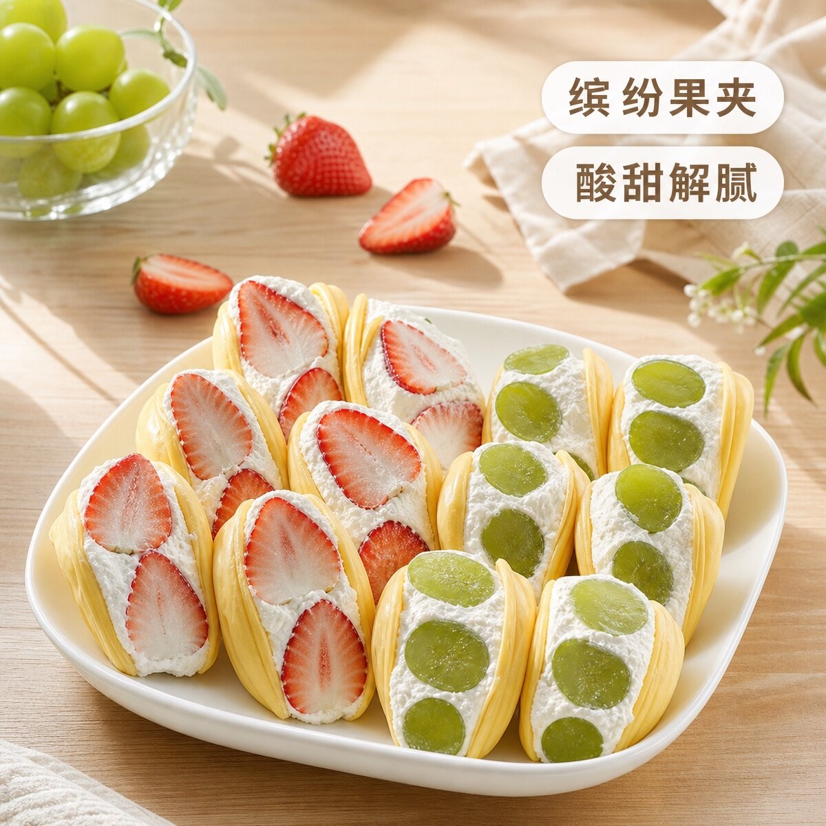 干噎酸奶网红正品冷萃固体酸奶希腊干巴酸奶糖葫芦果夹专用商用
