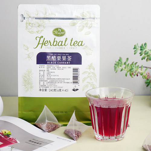 曼宁黑醋栗茶包进口黑加仑6*40包