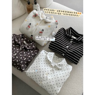 【MISS密思家】软糯厚实暖和睡衣+睡裤睡衣套装女装