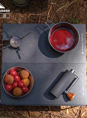 柯曼气炉桌SK127磨砂平板置物折叠桌IGT户外野营茶几耐高温铝合金