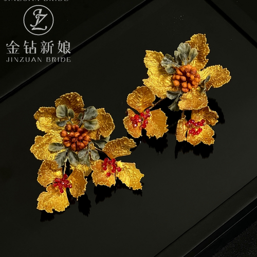 金钻新娘新中式水晶凝水减龄饰品