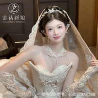 新娘婚紗皇冠頭飾公主兒童高端大氣甜美超仙水晶發(fā)箍2025新款發(fā)飾
