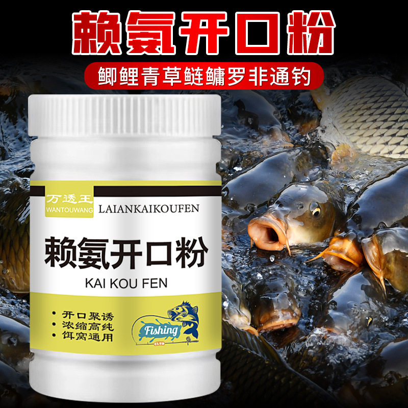 赖氨开口粉剂秋冬钓鱼小药鲫鲤青