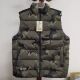 加厚鸭绒迷彩马甲保暖立领背心外套男 冬季 撤柜款 男士