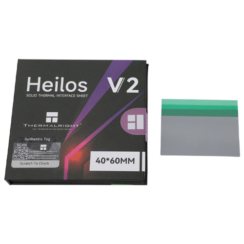 利民Heilos V2固态导热矽脂片(8.5W/m.k/40*60*0.25MM)相变导热片