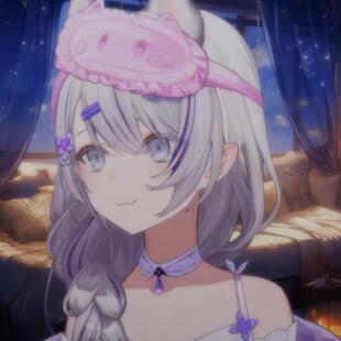 莲莲头上的眼罩