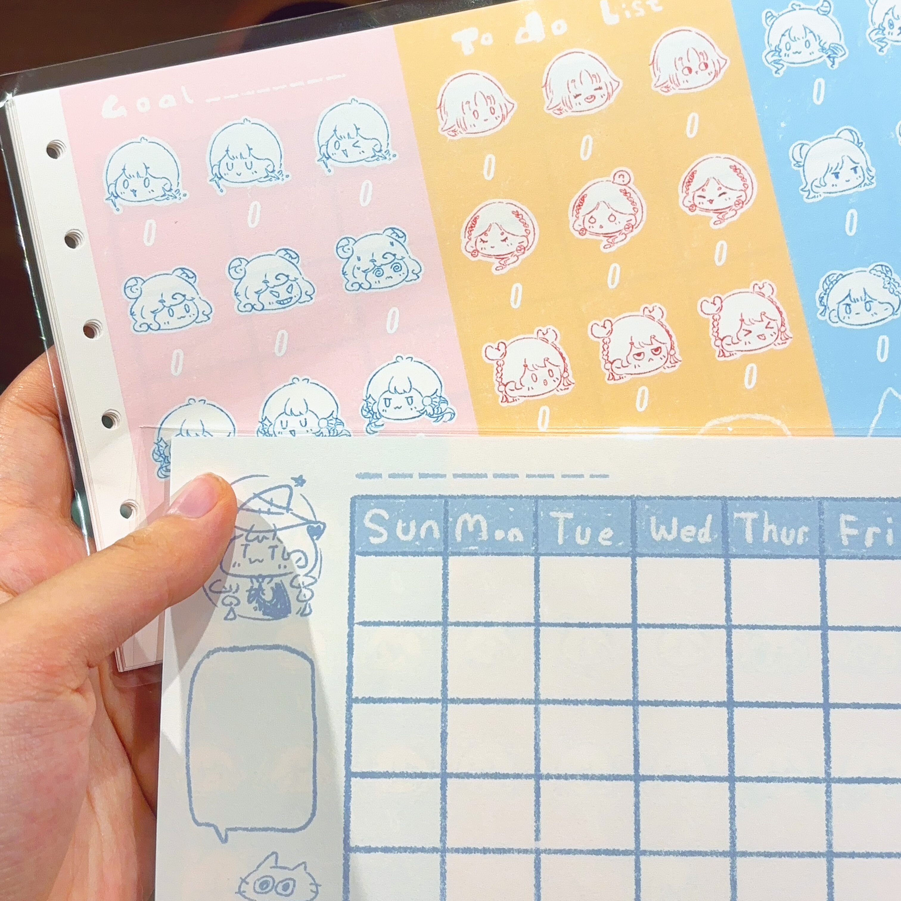 三喵岛星座系列30天打卡三折页