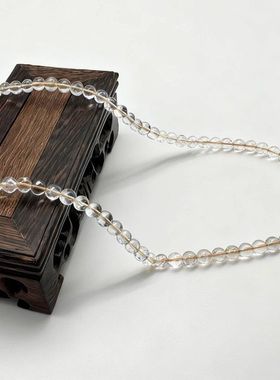 缤纷色彩多切面天然水晶玻璃珠链