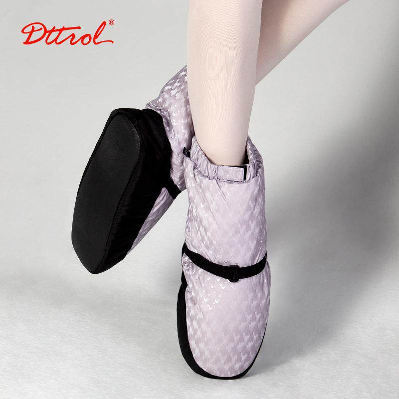 笛雀儿软底芭蕾舞蹈保暖靴加厚