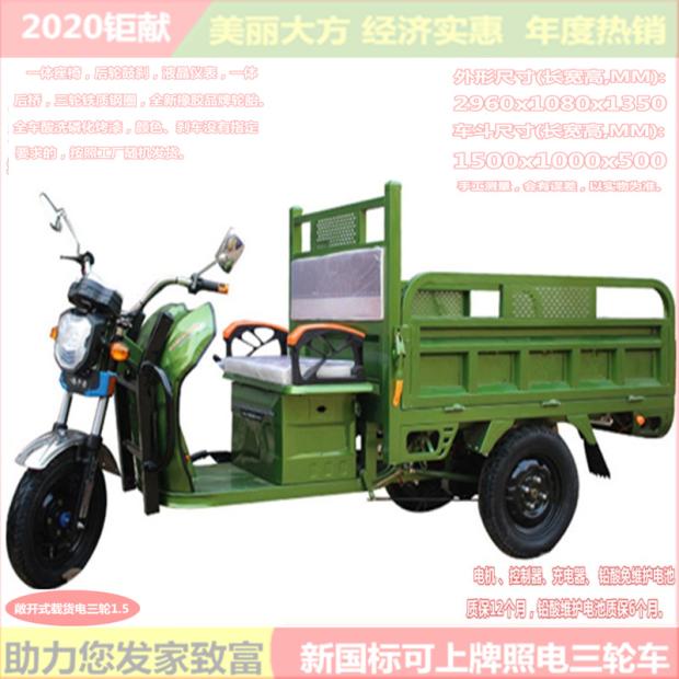 可上牌电瓶车夜市摆摊电动车新国标可上牌电动三轮车 有公告目录