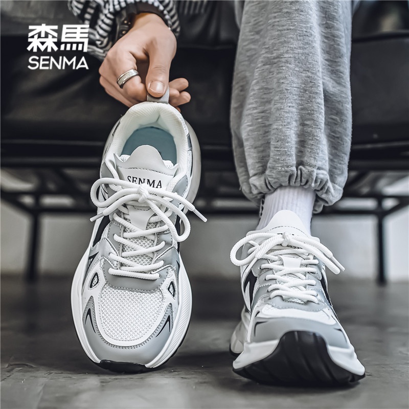 森马男鞋2025新款夏季高级感耐磨防滑港风百搭老爹鞋运动休闲潮鞋