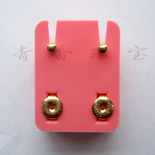 美国耳钉舒舒手术钢经典镀金