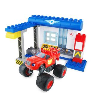 BLAZE飙速旋风战车队合金变形机器人萨格惯性大脚儿童玩具车正版