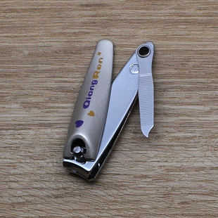 正品金达强人小号指甲刀独立锉刀平口指甲钳短款可爱便携式指甲剪