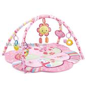 健身架 爬行垫 支架布艺玩具 婴儿游戏垫 美斯特伦粉红花朵花园
