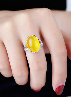 新款S925纯银女戒指空托女DIY