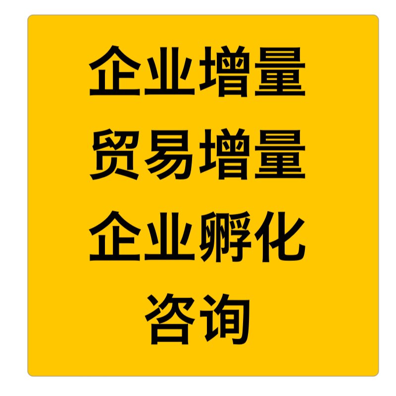 企业增量 贸易增量 企业孵化 咨询