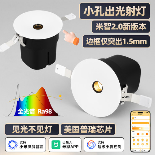 智能mesh2.0弧面小孔射灯