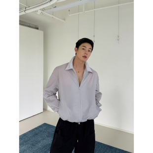 浅灰肌理防晒衣夏季 weave UPF50 时尚 透气防晒服 薄款 现货