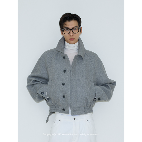 weave英式老钱羊毛短款夹克